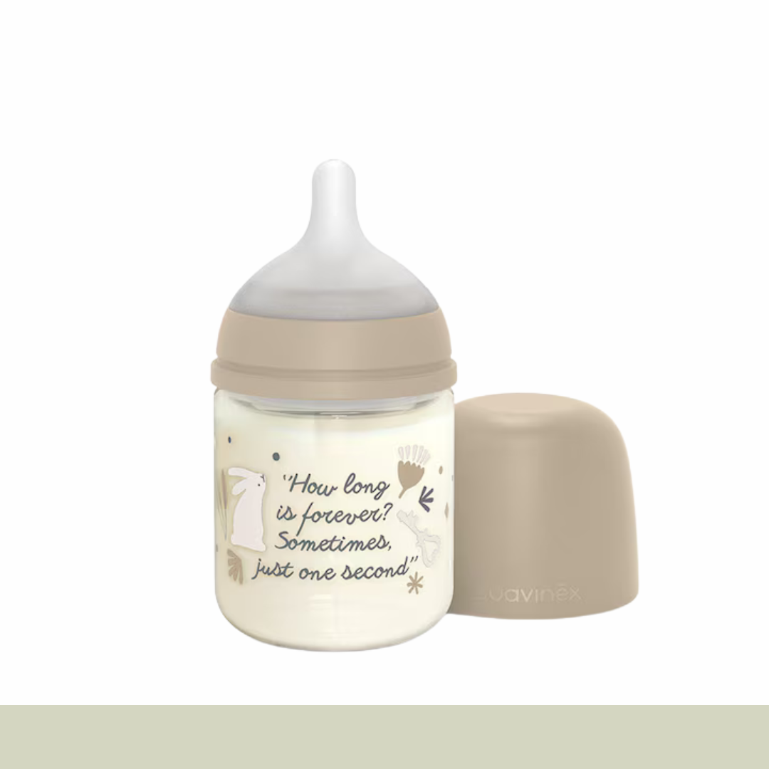Suavinex - Biberón de Cristal SX Pro 120 ml - Beige