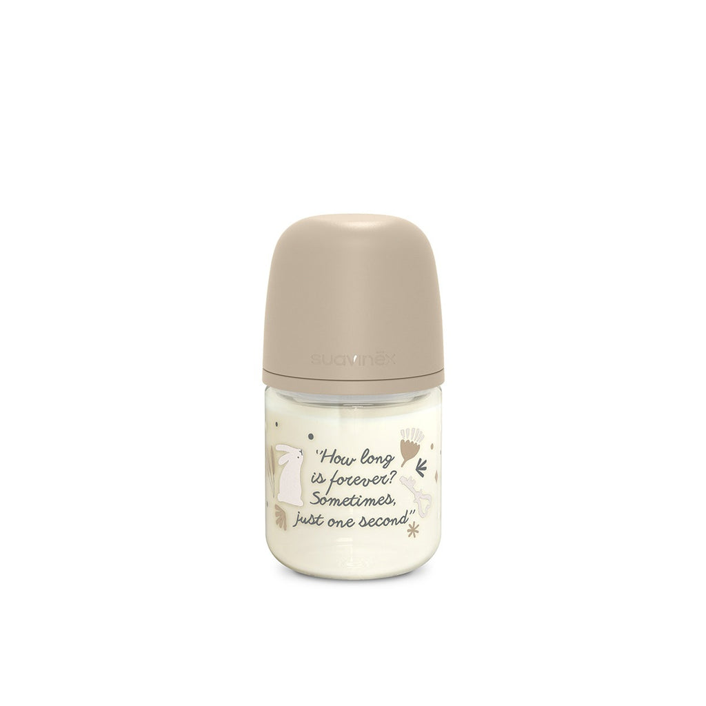 Suavinex - Biberón de Cristal SX Pro 120 ml - Beige