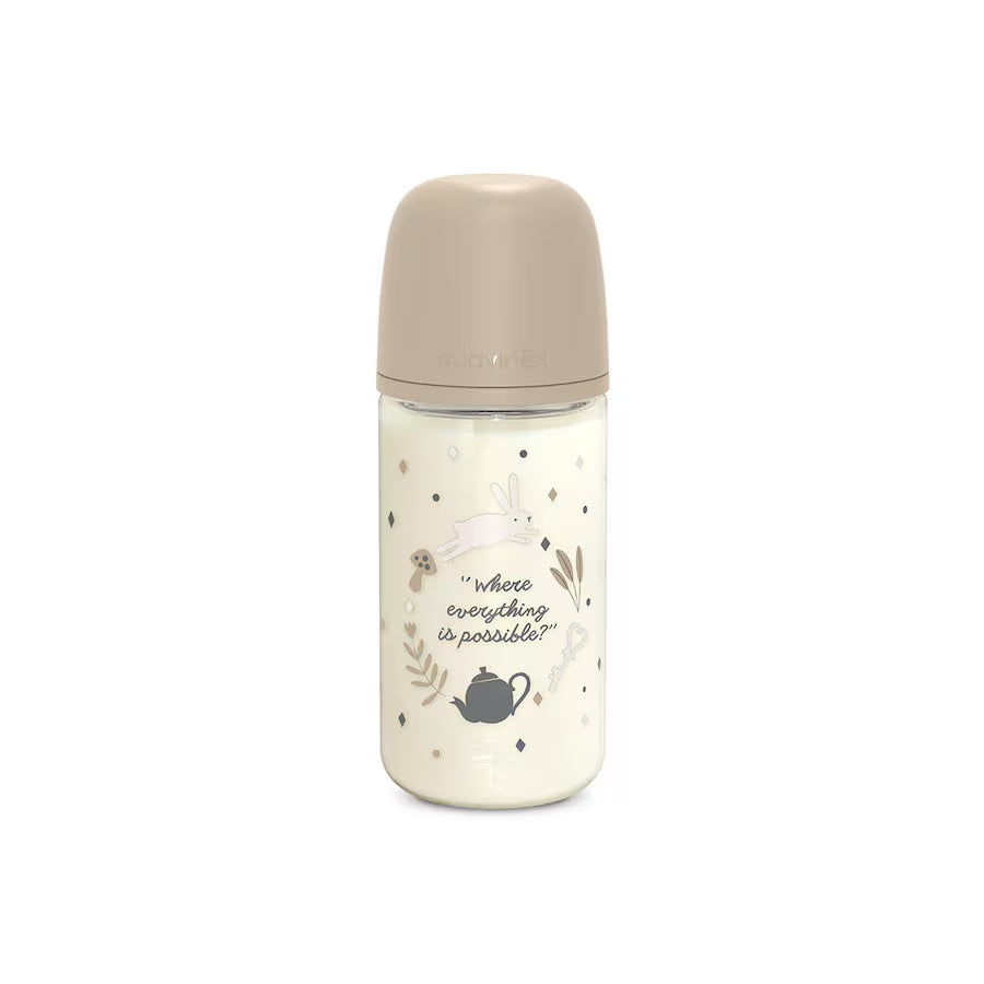Suavinex - Biberón Cristal SX Pro 240 ml - Beige