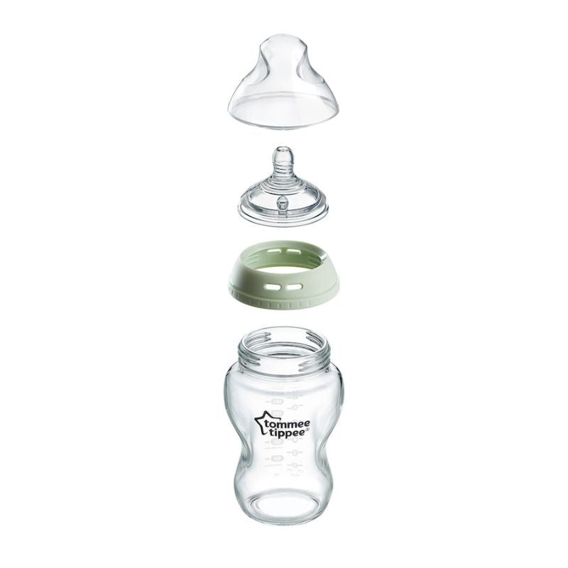 Tommee Tippee - Biberón Cristal Natural Start 250 ml